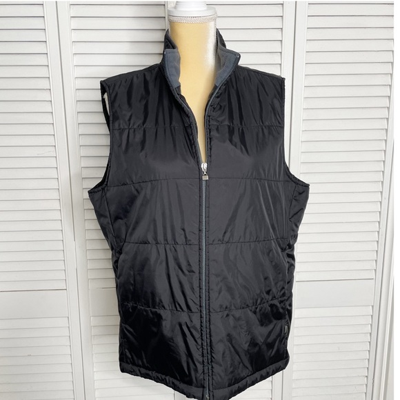 ALO Yoga Jackets & Blazers - Alo Yoga Puffer Vest Jacket Full Zip Sleeveless Solid Black Zip with Pockets